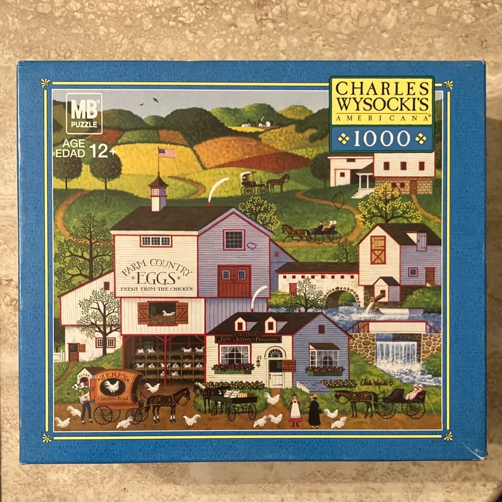 Charles Wysocki “Virginia’s Nest” 1000 piece puzzle (❗️2 pieces missing❗️)